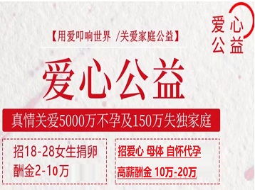 武安捐卵助孕生子 爱心志愿者招募